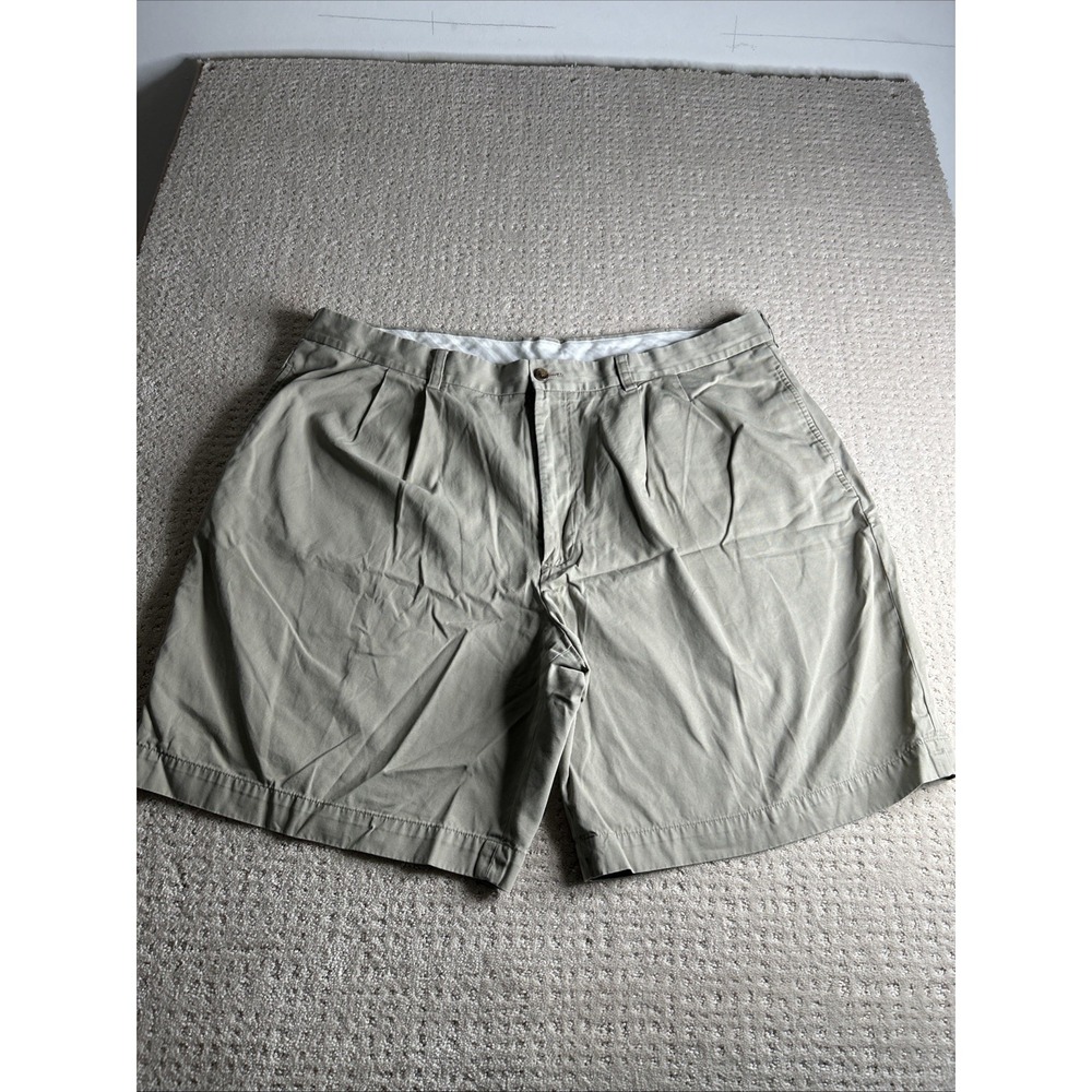346 Brooks Brothers Men's Sz 42 Pleated Shorts Beige Advantage Chino